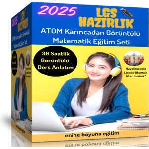 Enine Boyuna Eğitim 2025 LGS Görüntülü Matematik Eğitim Seti (36 Saat Özel Anlatım)