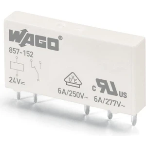 857-152 Plc Röle, Ray Tipi, 6mm, Takılabilir Röle, 6A, 1 Değiştirici Kontak, Dc 24 V, Yedek Röle