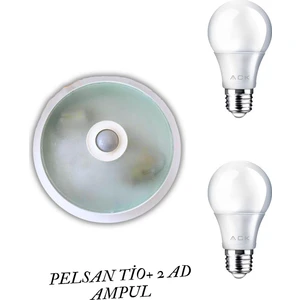Tio Pts Tavan Armatür 1099641 + Ack 9W LED Ampul 880 Lümen Set