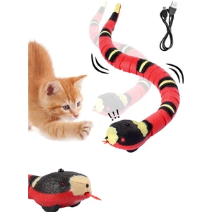 Kedi Oyuncak Sensörle Çalışan Şarjlı ve Hareketli Yılan