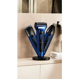 Cadde Outlet shavingtech Yazılı Blue Turbo 3'lü Set Saç Sakal Kesme Traş Makinesi Burun Kılı Alma 3 In1 Pro Model Erkek Bakım