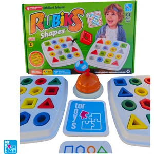 Tor Toys Rubiks Shapes - Geometrik Şekiller ve Renkler Montessori Zeka Oyunu - 2 Kişilik