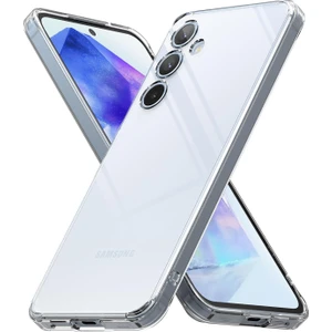 Galaxy A55 Kılıf Şeffaf 3D Kamera Korumalı Slim Fit Tasarım Esnek Renksiz Silikon Kapak