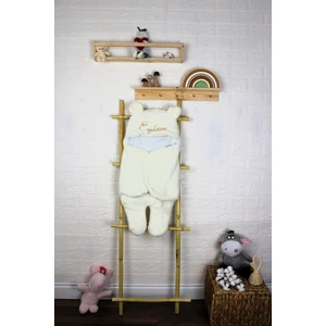 narin bebe Kişiye Özel Nakışlı Bebek Dış Kundak Uyku Tulumu Kıvırcık Wellsoft Peluş Ayıcık Kulaklı