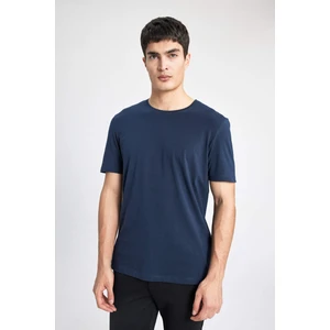 Regular Fit Bisiklet Yaka Kısa Kollu Basic Düz Tişört T5014AZ24SP