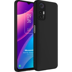 Matte Silicone Tcl 30 Plus Kılıf Siyah