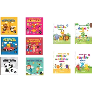 0-2 Yaş  İlk Kitaplarım  Bebek Kitapları Serisi 10 Kitap (0-24 Ay) - Kavramları Öğrenme / Pedagog Onaylı