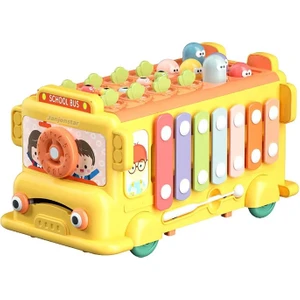Yeni Çok Fonksiyonlu Bebek Otobüsü Saklama Kutusu, Erken Eğitim Makinesi, Bulmaca Akıllı Bebek Müzik Aydınlanma Oyuncak (Yurt Dışından)
