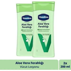Vücut Losyonu Aloe Vera Ferahlığı Kuru Ciltler Için 200  Ml X2