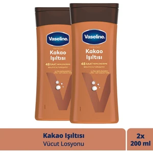 Vücut Losyonu Kakao Işıltısı Parlaklığını Kaybetmiş ve Kuru Ciltler İçin 200 ml x2