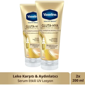 Gluta Hya Serum Etkili UV Losyon Leke Karşıtı ve Aydınlarıcı 200 ml x2