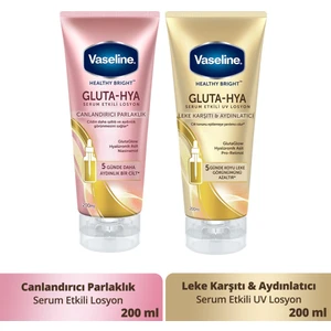 Gluta Hya Serum Etkili Losyon 200 ml + Vaseline Gluta Hya Serum Etkili UV Losyon 200 ml