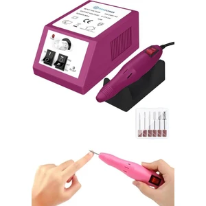 DEMPOWER Elektrikli Protez Tırnak Freze Makinesi Manikür Pedikür Tırnak Törpü Cihazı Mor