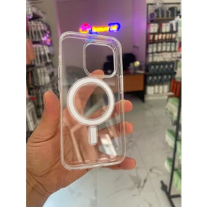 iPhone 14 Pro Uyumlu Şeffaf Silikon Magsafe Kılıf