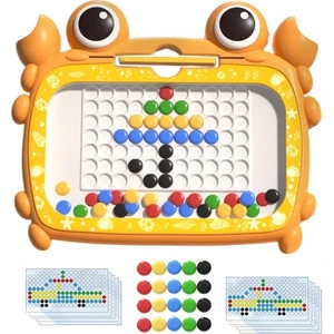 Büyük Doodle Board Çocuklar Toddler Için Tahta Çizim 4 Yaşındaki Parti 50 Boncuk Turuncu (Yurt Dışından)