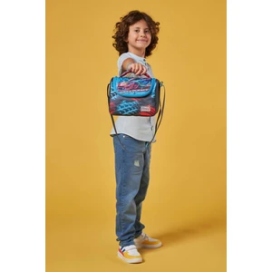 Coral High Kids Gri Mavi Yarış Arabası Desenli Thermo Beslenme Çantası 11885
