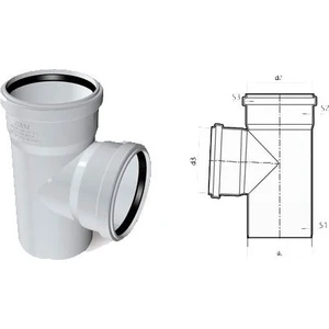 Pvc Te Çatal 70X50
