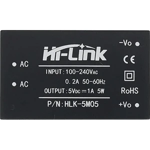 HLK-5M05 5V 1A 5W Ac Dc 220V To 5V Voltaj Düşürücü Modül Izole Elektronik Devre Güç Kaynağı Smps