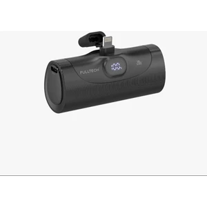 Lightning 5000 Mah LCD Ekranlı 20W Mini Cep Boy Powerbank - Siyah