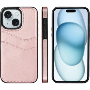 iPhone 15 Için Litchi Deri Deri Telefon Kılıfı (Yurt Dışından)