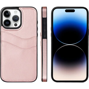 iPhone 14 Pro Max Için Litchi Deri Telefon Kılıfı (Yurt Dışından)