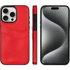 iPhone 15 Pro Max Için Litchi Deri Deri Telefon Kılıfı (Yurt Dışından)
