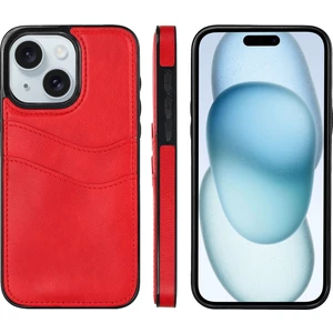 iPhone 15 Için Litchi Deri Deri Telefon Kılıfı (Yurt Dışından)