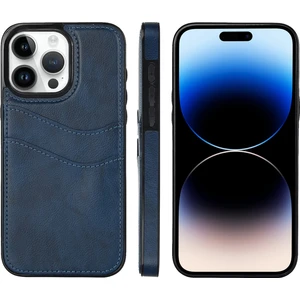 iPhone 14 Pro Max Için Litchi Deri Telefon Kılıfı (Yurt Dışından)