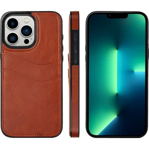 iPhone 13 Pro Max Için Litchi Deri Telefon Kılıfı (Yurt Dışından)