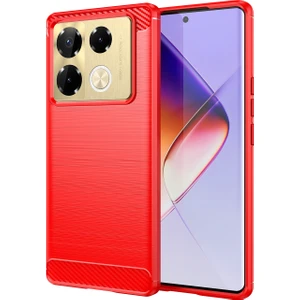 Infinix Note 40 Pro 5g Için Fırçalanmış Dokulu Tpu Kılıf (Yurt Dışından)