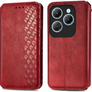 Infinix Hot 40 4g Için Preslenmiş Deri Kılıf (Yurt Dışından)
