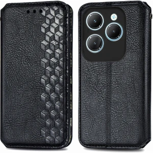 Infinix Hot 40 4g Için Preslenmiş Deri Kılıf (Yurt Dışından)