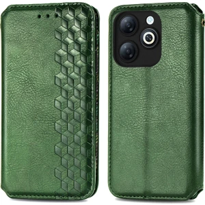 Infinix Smart 8 Için Preslenmiş Deri Kılıf (Yurt Dışından)