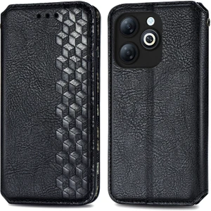 Infinix Smart 8 Için Preslenmiş Deri Kılıf (Yurt Dışından)