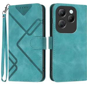 Infinix Hot 40 Için Çizgi Desenli Pu Kılıf (Yurt Dışından)