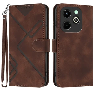 Infinix Hot 40I Için Çizgi Desenli Pu Kılıf (Yurt Dışından)