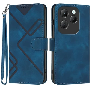 Infinix Hot 40 Için Çizgi Desenli Pu Kılıf (Yurt Dışından)