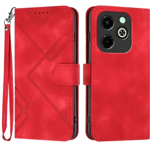 Infinix Hot 40I Için Çizgi Desenli Pu Kılıf (Yurt Dışından)