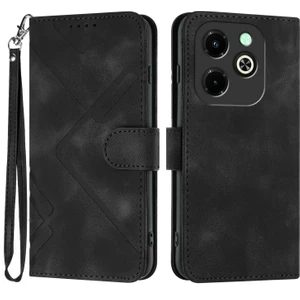 Infinix Hot 40I Için Çizgi Desenli Pu Kılıf (Yurt Dışından)