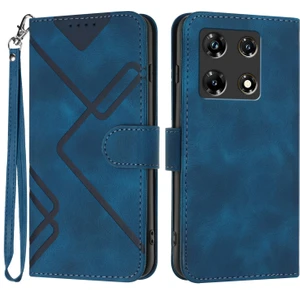 Infinix Note 30 Pro Için Çizgi Desenli Pu Kılıf (Yurt Dışından)