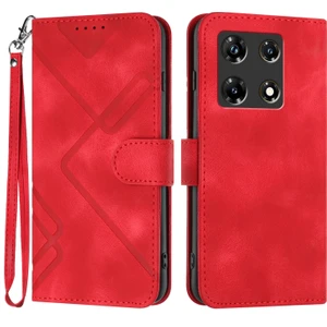 Infinix Note 30 Pro Için Çizgi Desenli Pu Kılıf (Yurt Dışından)