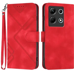 Infinix Note 30 4g Için Çizgi Desenli Pu Kılıf (Yurt Dışından)