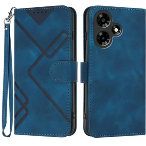 Infinix Hot 30 Için Çizgi Desenli Pu Kılıf (Yurt Dışından)