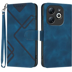 Infinix Smart 8 Için Çizgi Desenli Pu Kılıf (Yurt Dışından)