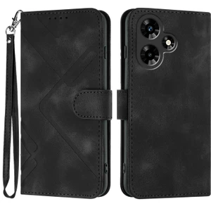 Infinix Hot 30I Için Çizgi Desenli Pu Kılıf (Yurt Dışından)