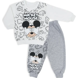 Erkek Çocuk Mickey Mouse Resim Baskılı 2li Alt Üst Eşofman Takım
