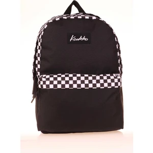 Basic Colors Okul Sırt Çantası Siyah Check K1629