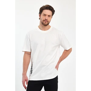 Erkek Arkası Rodi Baskılı Bisiklet Yaka T-Shirt 2750