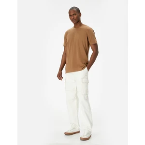 Basic Tişört Slim Fit Bisiklet Yaka Kısa Kollu Pamuklu