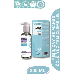 Pureseed Natural Yeşil Çay ve Mango Özlü Yüz Temizleme Jeli 200 ml